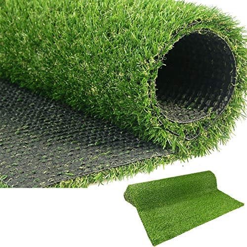 LITA Hochwertiger Kunstrasen, 20 mm Florhöhe, Kunstrasen mit hoher Dichte, natürlich und realistisch aussehender Garten Haustier Hund Rasen (20 mm Grashöhe, 1 m x 5 m)