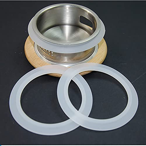 Lot de 4 joints toriques en caoutchouc transparent pour bonde de lavabo 33/41,5 mm