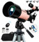 Teleskop Astronomie - Fernrohr Teleskop für Kinder & Erwachsene und Einsteiger 400x70mm Astronomisches Refraktor Teleskop mit FMC Optik Smartphone Adapter, Stativ, Weihnachts Geschenk für Kinder