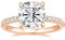 EAMTI 3,5 Karat 925 Sterling Silber Ringe Kissenschliff Zirkonia CZ Verlobungsringe Eheringe für Frauen Versprechen Ringe für Sie Größe 3-13, Sterling Silber, Zirkonia