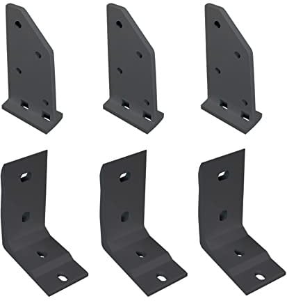 paramondo Dachsparrenhalter-Set für Kassettenmarkise Line Markise Dachsparren Montage Halterung Kombihalterung, Zubehör, 3er Set Anthrazit-Matt