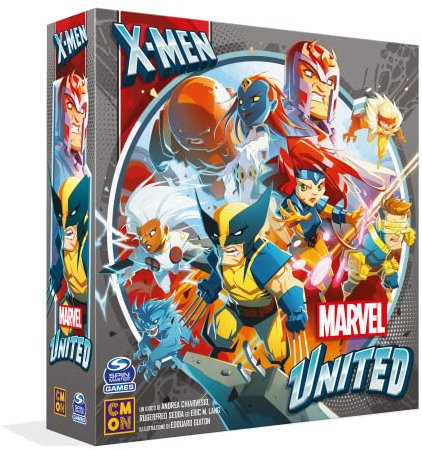 asmodee - Marvel United X-Men - Brettspiel, 1-4 Spieler, 10+ Jahre, italienische Ausgabe