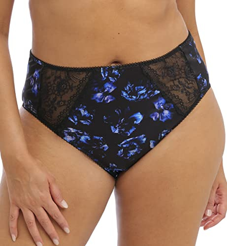 Elomi Morgan Stretch Lace Full Brief Panty (4116),XL,Twilight