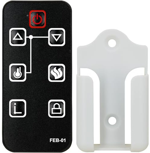 Replacement for FEBO Flame Electric Fireplace Remote Control ZHS-30-A 13IN-30-054