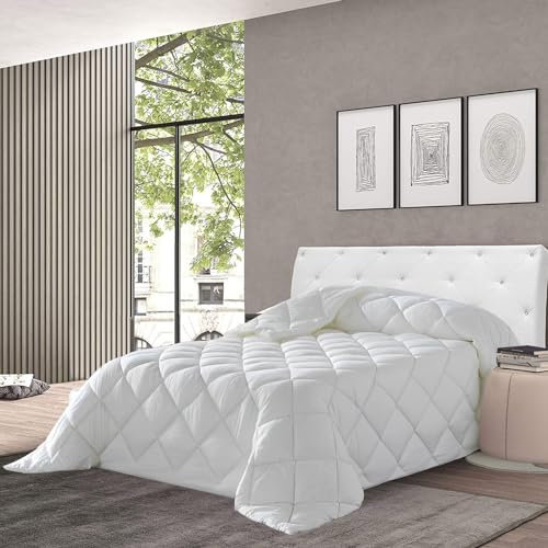 various Relleno Nórdico para Invierno y Otoño, Edredón Cama Nórdico 260 x 240 cm, de Fibra Hueca, 400 gr/m² Transpirable,Suave y antiácaros, Reversible y Moderno 100% Poliéster(Cama180-260x240cm)