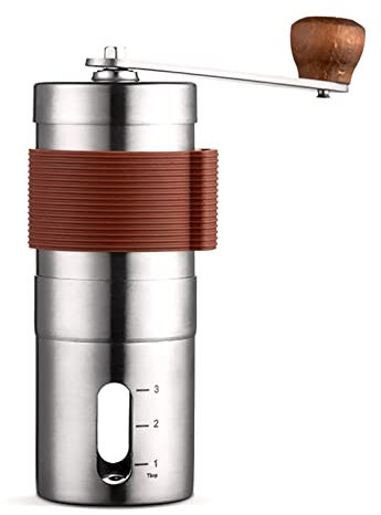 Manual Coffee Grinder, Hand Coffee Grinder, Bean Grinder, Portable Mini Coffee Grinder with Adjustable Settings, Suitable Use for Home, Office and Travel.