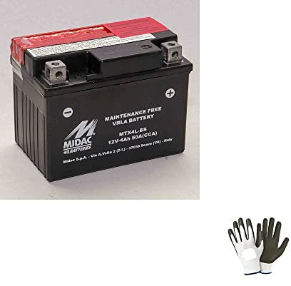 COMPATIBILE CON KYMCO People S 2T 50 dal 2005 al 2014 BATTERIA YTX4L-BS MIDAC PRONTA PER L’UTILIZZO GIA’ CARICA BATTERIE 4 AMPERE 12V SPECIFICA MOTO SCOOTER 113X70X86MM