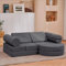 jela Luxuriöse Kindercouch, Bodencouch, Bodensofa, modulare Möbel für Erwachsene, Spielhaus-Spielset für Kleinkinder, Babys, modulare Schaumstoff-Spielcouch, modulares Sofa (Anthrazit, 144,8 x 71,1 x