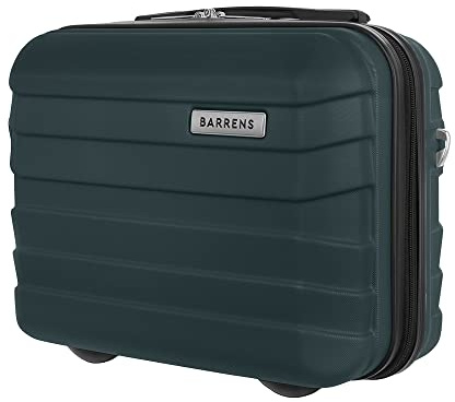 BARRENS Kosmetiktasche | Reiseetui mit Griff | Handgepäck | Zur Befestigung am Koffer oder zum Tragen über der Schulter | ABS-Material | 31x35x18 cm | 17l | Grün