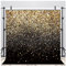 AIIKES 8x8FT Schwarz und Gold Hintergrund Gold Glitter Fotografie Hintergrund Geburtstag Party Dekoration 11-547