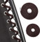 Centtechi Braun Metall Gartenstuhl, Elastisches Seil, 4er-Set Elastische Schnüre Bungee Rope, Stabilität, Outdoor, Stuhl