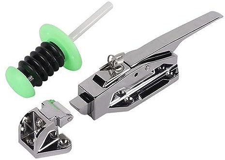 Walk-in Cooler Door Handle, Zinc Alloy Cold Storage Door Handle, Safety Latch Handle Kit for Freezer Door Locks, Oven Locks, Laboratory Door Locks, or Other Equipment