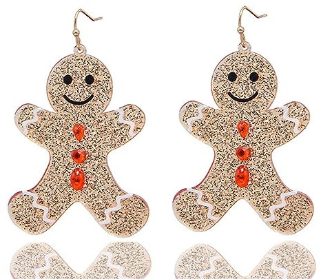 Weihnachten Ohrringe Glitzer, Weihnachtsohrringe, Damen Tropfen Baumeln Ohrringe Weihnachten Ohrhänger mit Strass Knöpfen, Weihnachten Party Schmuck für Frauen Mädchen Geschenke