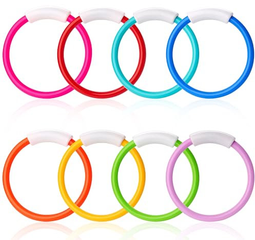 JOYIN Tauchringe, Pool-Spielzeug, Bunte Pool-Ringe für Kinder, Unterwasser-Training, Pool-Tauchringe, Schwimmbad-Tauchring-Spielzeug für Kinder, Geschenk, Sommer, Schwimmen, Wasser, Spaß, Pool-Spiele