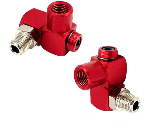 2Pcs Air Compressor Fittings,1/4 Inch NPT 360 Degree Swivel Air Hose Fittings for Pneumatic Tool