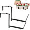2 soportes para jardinera, soporte para macetas, soporte para macetero ajustable, soportes de jardinera resistentes para barandillas de terraza, exterior balcón