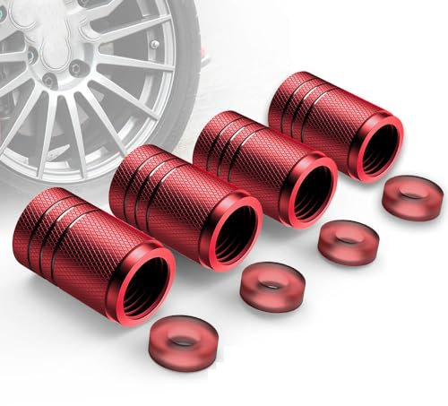 NETHIX 4 Stück Ventilkappen Auto, für Benz/AMG SLK SLC R170 R171 R172 gegen Verschmutzung Accessoires stabilen Reifendruck Luftventilkappen,C