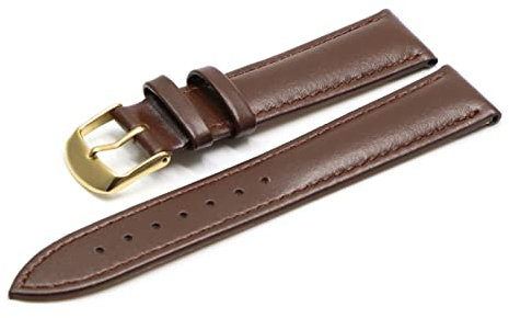 AXTGBHL Braunes Lederarmband mit Roségold-Armband 18 mm 20 mm Uhrenarmband 22 mm Uhrenarmband für DW Mira Fitt for Daniel Fit for Wellington Band, Dunkelbraun G, 12mm