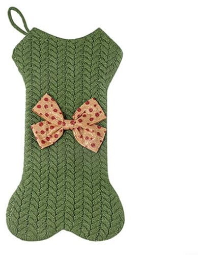 Weihnachtsstrumpf – Vliesstoff Weihnachtsstrumpf personalisiert für Erwachsene, Weihnachtsschmuck, Weihnachtsbaumspitze zum Aufhängen (grün)