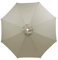 Auvent De Remplacement pour Parasol 3.5m/3.0m/2.8m/2.7m/2.5m/2.3m/2m 6/8 Baleines, Toile De Parasol Déporté Remplacement Pour Cour, Jardin, Plage, Protection UV (Taupe,8ribs-350cm)