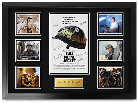 HWC Trading Full Metal Jacket Regali Stampati Autografo Firmato Immagine Per Gli Appassionati Di Memorabilia Di Film - A2 Incorniciato (ID-006470)