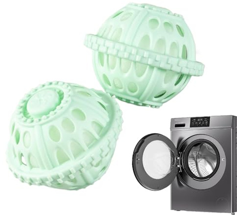Bolas de lavandería sin detergente | Bolas de lavandería no detergente para secadora | Suministros de limpieza del hogar antinudos para familias, estudiantes universitarios, vacaciones, viajes RV