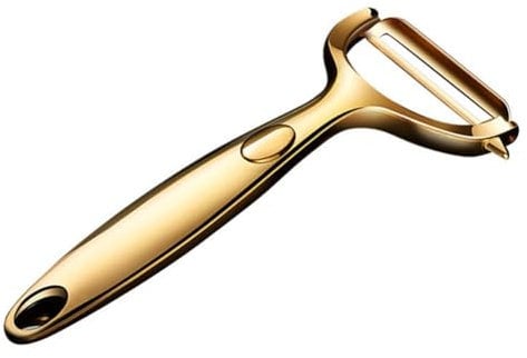Golden Vegetable Peeler Potato Carrot Peelers Steel Peeler Kitchen Tools(Gold)
