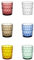 Guzzini Set 6 Bicchieri Bassi Vanity D 8,5 Cm H 9,2 Cm Multicolor