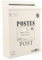 DIYEAH cassetta postale in ferro Cassette di posta cassetta postale a muro Monte a parete montare rustico montaggio a parete della cassetta postale Cassette postali a muro ferro battuto