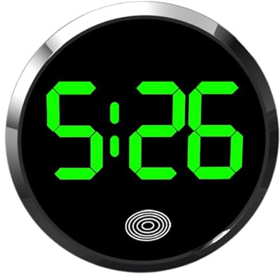 CGACCSD Auto-Uhr, Touchscreen, LED-Anzeige, Timer, tragbar, mit Beleuchtung für Wohnmobil, Haus, Kühlschrank, Armaturenbrett
