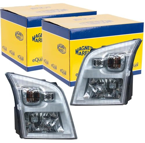 2x Magneti Marelli Halogen Scheinwerfer | 712101001120 + 712100901120 passend für Transit links+rechts