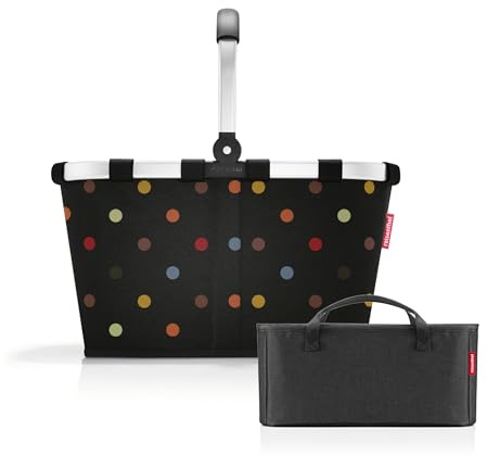 reisenthel Carrybag dots + Organizer Black - Funktionaler Taschen-Organizer: Für noch mehr Ordnung in Ihrer reisenthel Einkaufskorb
