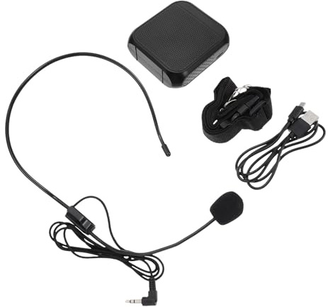 MALUGOGO Portable Apis Voice Amplifier Wireless Sound Equipment Amplifier Simple Fashionable Design Hands-free Use Wireless Connection Convenient for Fitness and Outdoor Activities Black