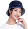 ITODA Fischerhut Sommer UV Schutz Sonnenhut Frauen Herren Buschhut Faltbar Fischermütze Breite Krempe Sonnenmütze Einfarbig Anglerhut Unisex Eimerhut Outdoor Hut Eimerhut Wandern Angeln Blau