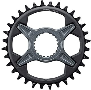 Shimano Unisex – Erwachsene SLX Kettenbindung, Black/Gray, 32 Zähne