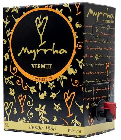 Vermouth Padró Myrrha Rojo Bag in Box, vermouth, 500 cl - 5000 ml