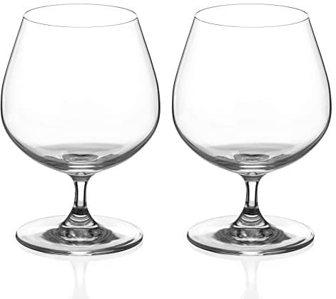 DIAMANTE Lot de 2 verres à liqueur à cognac - Collection Auris - Verre à snifter en cristal non décoré - Lot de 2 (1400.702)