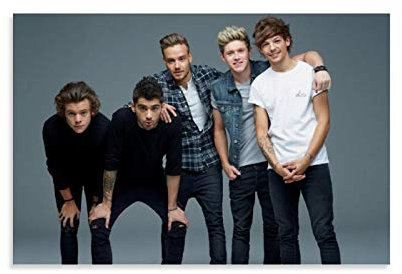 RUIQIU One Direction Poster, 1D Leinwand-Kunst-Poster und Wandkunstdruck, modernes Familienschlafzimmer, 40 x 60 cm