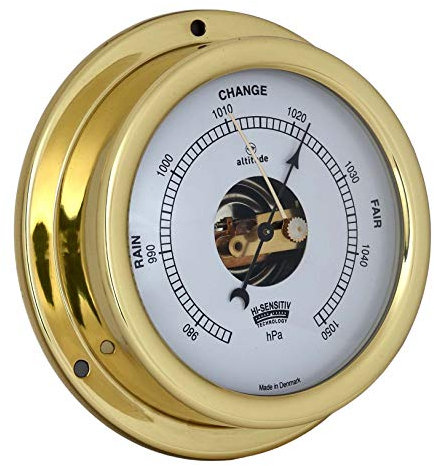 Delite Altitude Schiffsbarometer Messing 125mm x40mm 858b