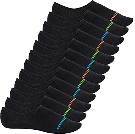 Footstar Damen und Herren Füßlinge No Show Footies mit Anti-Slip - Sneak it!