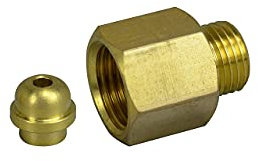 RIVERWELD Adaptateur de connecteur d'ajustement pour la torche de soudure TIG, M16 x 1,5, conversion de 1/4 pouce (1/4G)