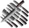Dfito Set Coltelli da Cucina Professionali, Coltelli da Cucina Giapponesi, 8 Pezzi, Acciaio Inox, Ultra Lama Affilata