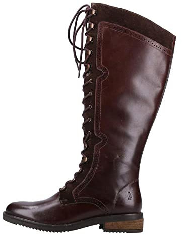 Hush Puppies Women's Rudy Knee High Boot, Brown, 4 UK