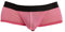 DGKaxiyaHM sous-vêtements Transparents pour Hommes Boxer Transparent Taille Basse en Maille avec Poche bombée Maillot de Bain Culotte Sexy Respirant (Rose,M)