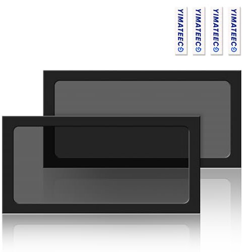 YIMATEECO Staubfilter Lüfterabdeckungen 280mm PC Staubfilter mit Magnetrahmen, Nylon 80 Maschen Lüfterabdeckung für Computer-Kühlerlüfter, PC-Kühler Lüftergitter (Nylon, 140 * 280mm, 2Stü, Schwarz)