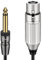 J&D XLR auf TS 6,35 mm Mikrofonkabel, PVC-Schale 6,35 mm 1/4 Zoll TS Männlich zu XLR Weiblich Unausgewogene Mikrofon Stereo Audio Adapter Kabel für Lautsprecher Mikrofon Gitarre Mixer und Verstärker