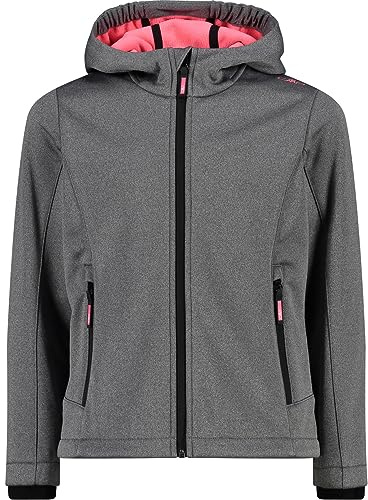 CMP - Kid G-Jacke mit fester Kapuze, Schwarz Mel.-Glanz, 164