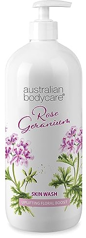 tea tree oil australian bodycare Skin Wash Professional 1000 ml | + Rose Body for the Relieves Spots and Pimples, Acne, Odor & smelly feet Effective after shaving waxing