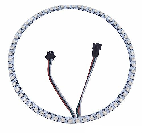 DC 5V WS2812B 60 LEDs Pixel Ring Weiß Pcb adressierbare LED-Module WS2812 IC RGB Vollfarbe Rund LED Kreis