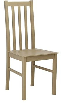 Mirjan24 Esszimmerstuhl Bednir X DR, B:43 x H:94 x T:46 cm, Rahmen aus Buchenholz, Sitzfläche aus Holz, Stuhl für Arbeitszimmer Esszimmer Küchenstuhl Wohnzimmerstuhl (Sonoma)